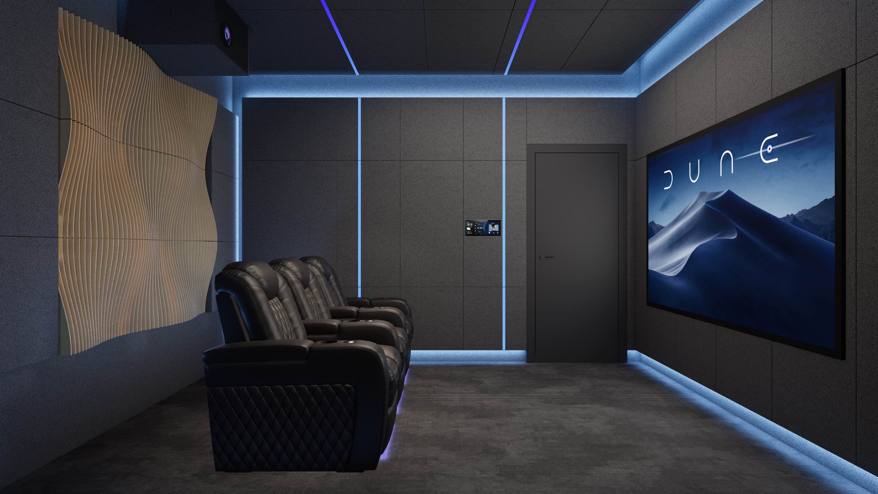CineLuxe — complete acoustic panel installation